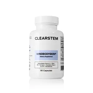 Clearstem Hormonal Acne Supplement DIM B5 Turmeric for Clear Skin Hormone Balance 90 Capsules by Clearstem Healthcare Fitness Edible Dietary Natural Beauty goli multivitamin