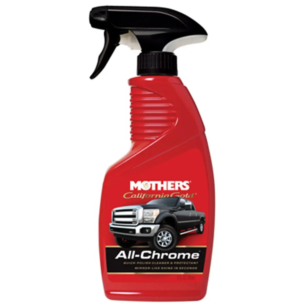 Mothers 05222 12oz Chrome-Safe Quick Polish Liquid Surface Cleaner Spray Bottle, Car Detailing Product for Household Appliances & Irons, Removes Fingerprints, Smudges, Dust, Even Light Water Spots, Bugs for Brilliant Shine