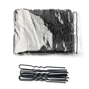 U Shaped Hair Pin, 50pcs/set Simple Metal Bobby Pins, Hair Pins for Women & Girls, Hairstyle Tool for Wedding Party, Office & School