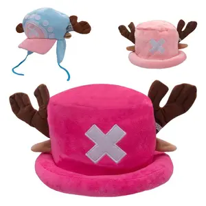 Adult Chopper Cosplay Tony Hat Cap Anime Role Play Men Women Fantasy Halloween Carnival Party Costume Accessories Prop Headwear