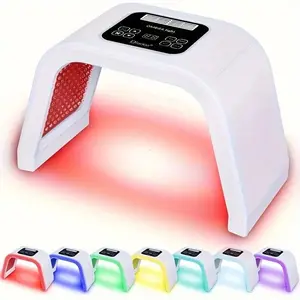 LED Facial Mask with 7 Color Options for Home and Salon Use, Versatile Light Therapy Device for Skincare and Body Treatment