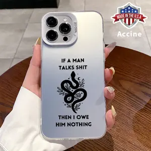 Phone Case for iPhone 15 Pro Max 16 16E 14 Plus 13 12 11 Promax X XS Max XR xsmax Patterned Snake Full Body Coverage Raised Edges Camera Protector Phone Cover for Boy