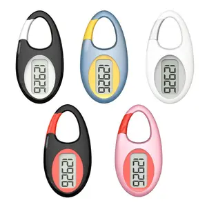 Focwony Minimalist Pedometer with Lanyard |   Non-Rechargeable, Battery-Powered, ≤36V Operating Voltage, Made of ABS Material