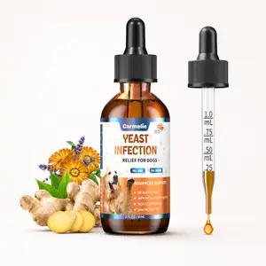 Carmelie Yeast Infection Relief Drops for Dogs – Bacon Flavor 60ml | Soothes Itching, Supports Healthy Ears & Skin, Allergy Relief,  Helps Relieve Yeast Overgrowth, Safe for All Ages Dogs