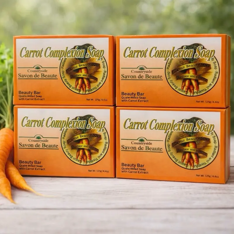 4 pcs Carrot Complexion Soap 125g each total 500g.