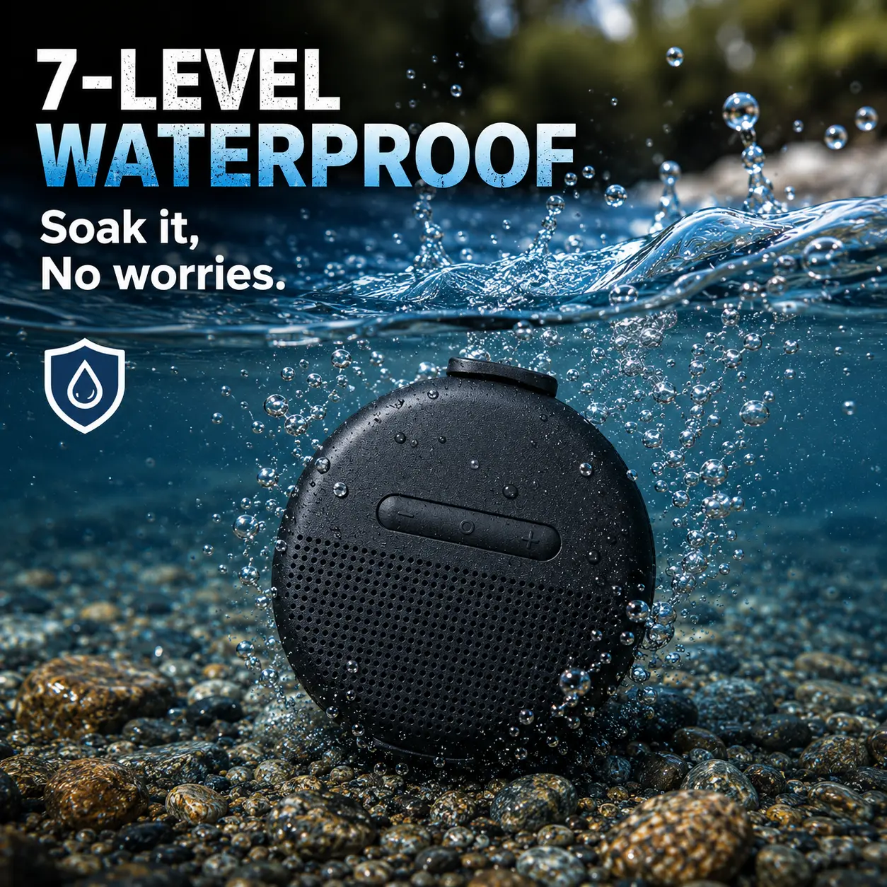 Outdoor Waterproof Cycling Speaker – Surround Stereo, Compact & Portable