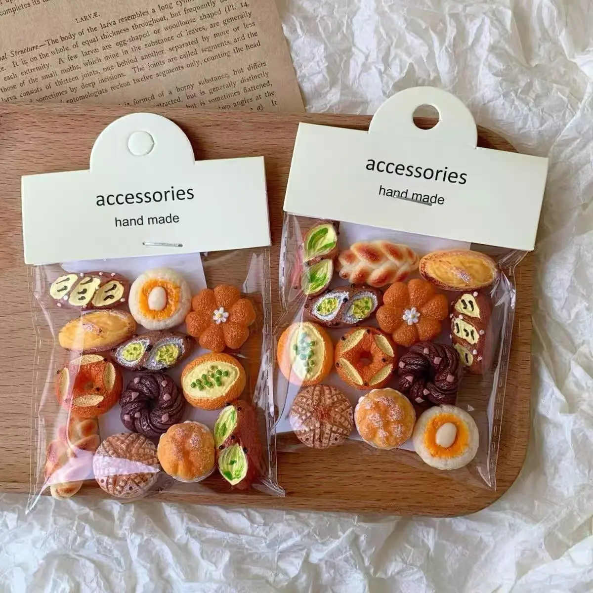 Fridge Magnets Set - 24 Mini Bread-Themed Magnet Cute Magnetic Refrigerator Accessories Small Decorative Home Kitchen Magnets for Notes, Photos and Organization Refrigerator Decorating Magnet