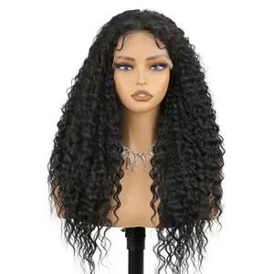 13x4 HD Lace Front Wig for Women Long Body Wave Pre-Plucked Natural Hairline 180% Density Glueless Synthetic Wig for Christmas Black Friday Deals Lace Frontal Wig outdoorfun