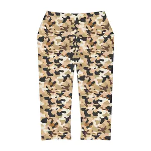 Dessert Camo #5 Yoga Capri Leggings