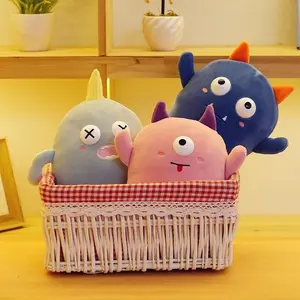 Little Monster Doll Soft Plush Toys Multiple Colors Cute Monster Funny Expression For Home Desktop Ornaments For Gifts astro nova