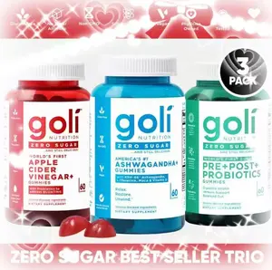 “Goli Zero Sugar Trio That Broke TikTok! Apple Cider Vinegar + Ashwagandha + Probiotics, All The Benefits, No Guilt!”