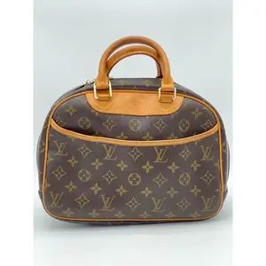 Pre-owned Louis Vuitton Coated Canvas Top Handle bag Preloved Trouville Monogram Bag. 7CYRBQX 111424 H