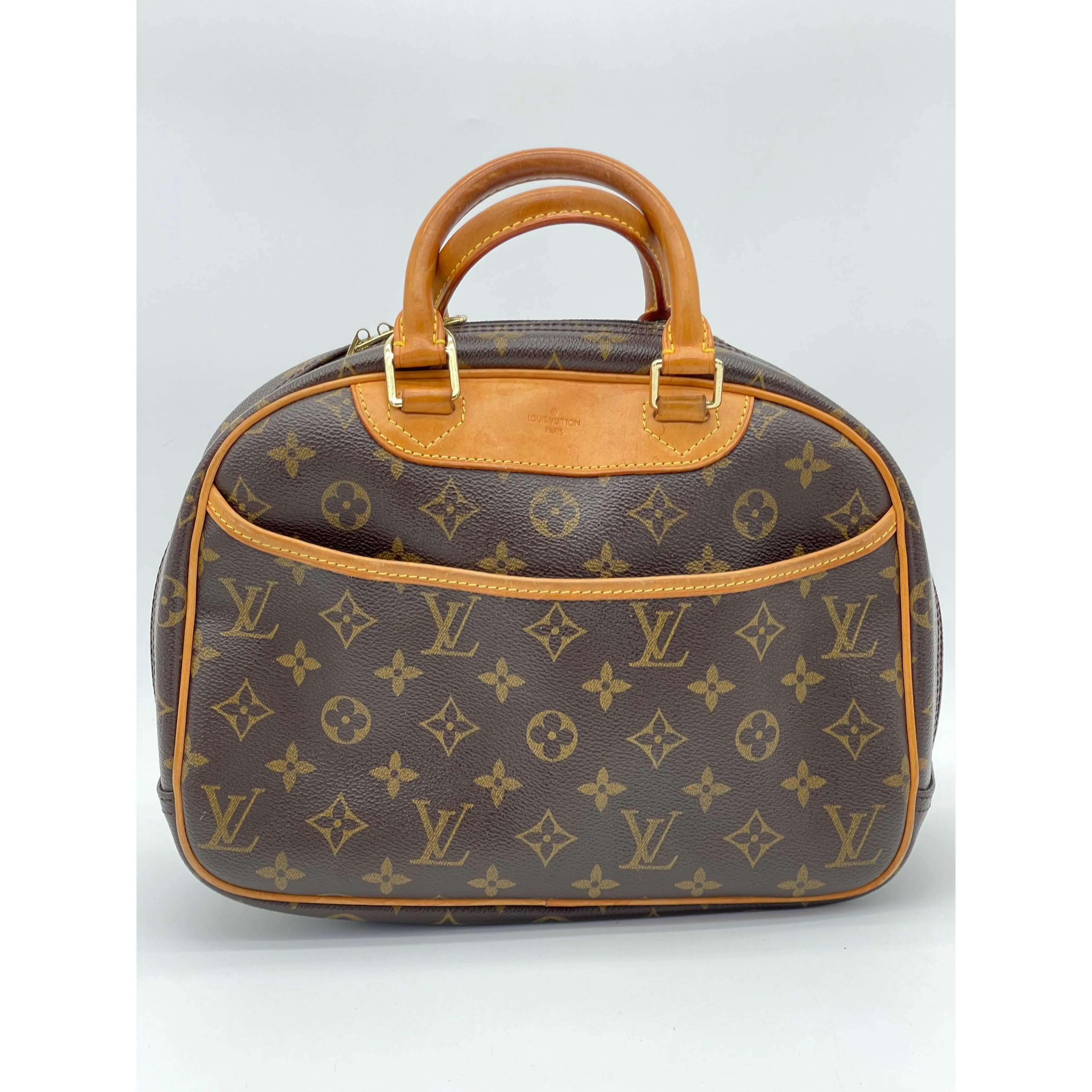 Pre-owned LOUIS VUITTON Coated Canvas Top Handle bag Preloved Trouville Monogram Bag. 7CYRBQX 111424 H