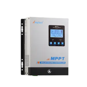 60A MPPT Solar Controller 12V24V48V auto Detection，Max150VDC  LCD Display, Supports GEL, Lithium, Lifepo4, AGM, Sealed Battery  Smart Installation Safety Home Modern Garage House Sensor Wireless
