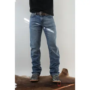CINCH JEAN IAN Light Jean Color MB30936001 Mid-Rise Fitted Below Ankle Denim Pants for Men All Seasons Stylish Streetwear