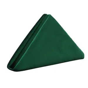 10 Pack 20 Inch Velvet Cloth Napkins Emerald Green