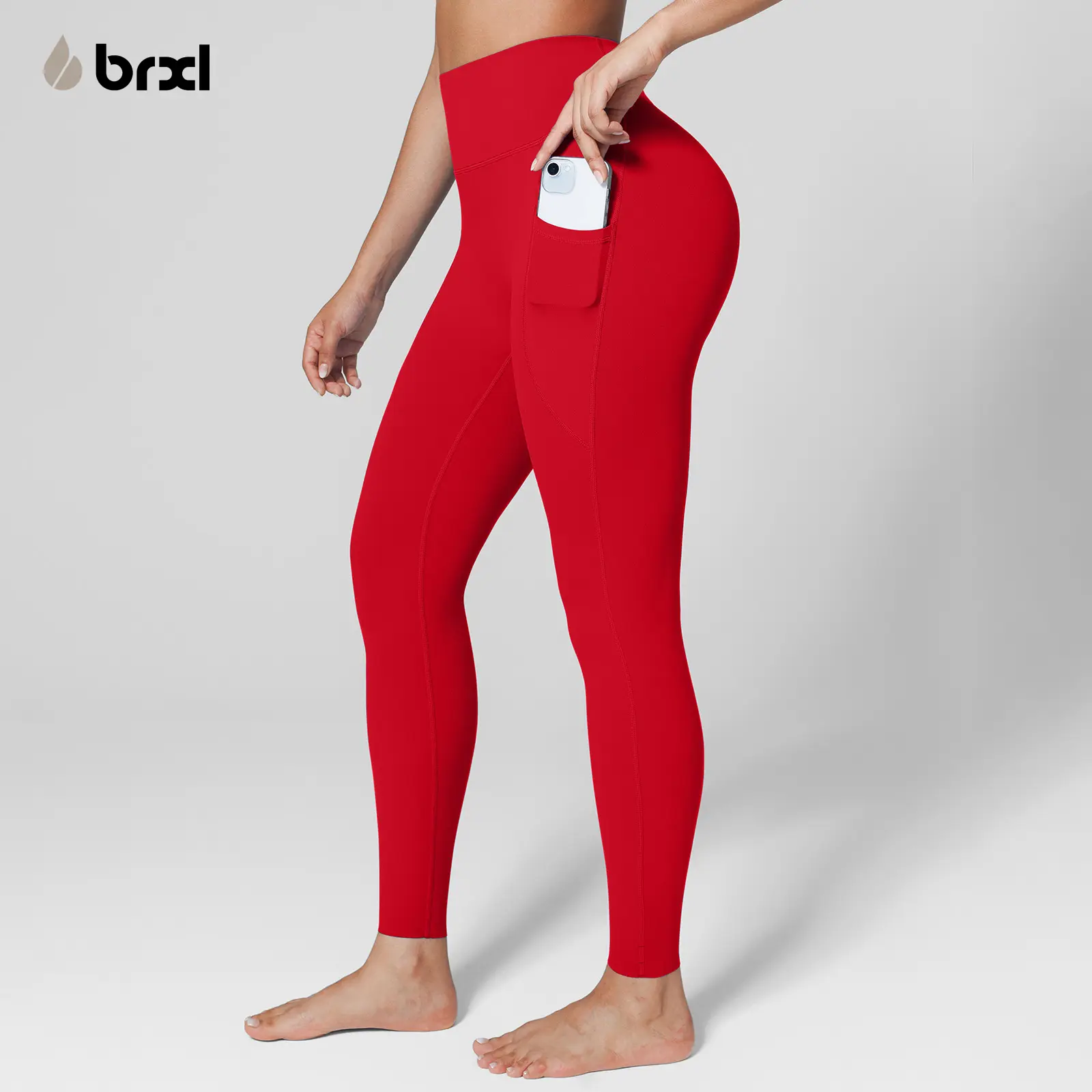 BRXL Female All Seasons High-Waisted No Front Seam Biker Shorts - Buttery Soft, Butt Lifting, Underwear-Free, Moisture-Wicking, with Pockets - Gym Activewear for Volleyball, Running - TikTokMadeMeBuyIt, TikTokShopBacktoSchool