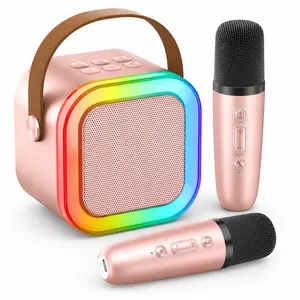 Portable Karaoke Speaker with Voice Changer, Multi-App Sing-Along Speaker for Home Parties, Family Fun & Gifts