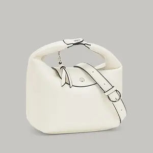 1pc Solid Color Tofu Shape Handbag, minimalist trendy square purse, practical top handle shoulder bag, sleek plain stylish look, flexible multi-way wearing style, perfect for daily shopping, casual dating and daily commuting occasions