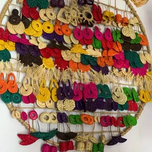 40/ RANDOMLY SELECTED 3PAIRS: Handmade Oversize Raffia Leaves Earrings Naturally Colored 3 Different Pairs Randomly Selected. Created to Elevate  Fashion Taste and Celebrate Afro Heritage.