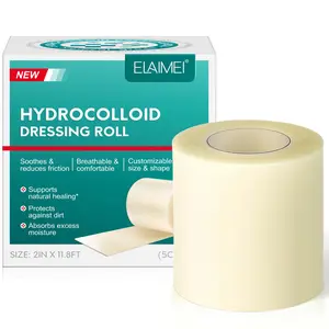 Elaimei Water Gel Bandage 5cmx3.6m, Hydrocolloid Material, Single Item, Ca Prop 65 Compliant, First Aid Supplies