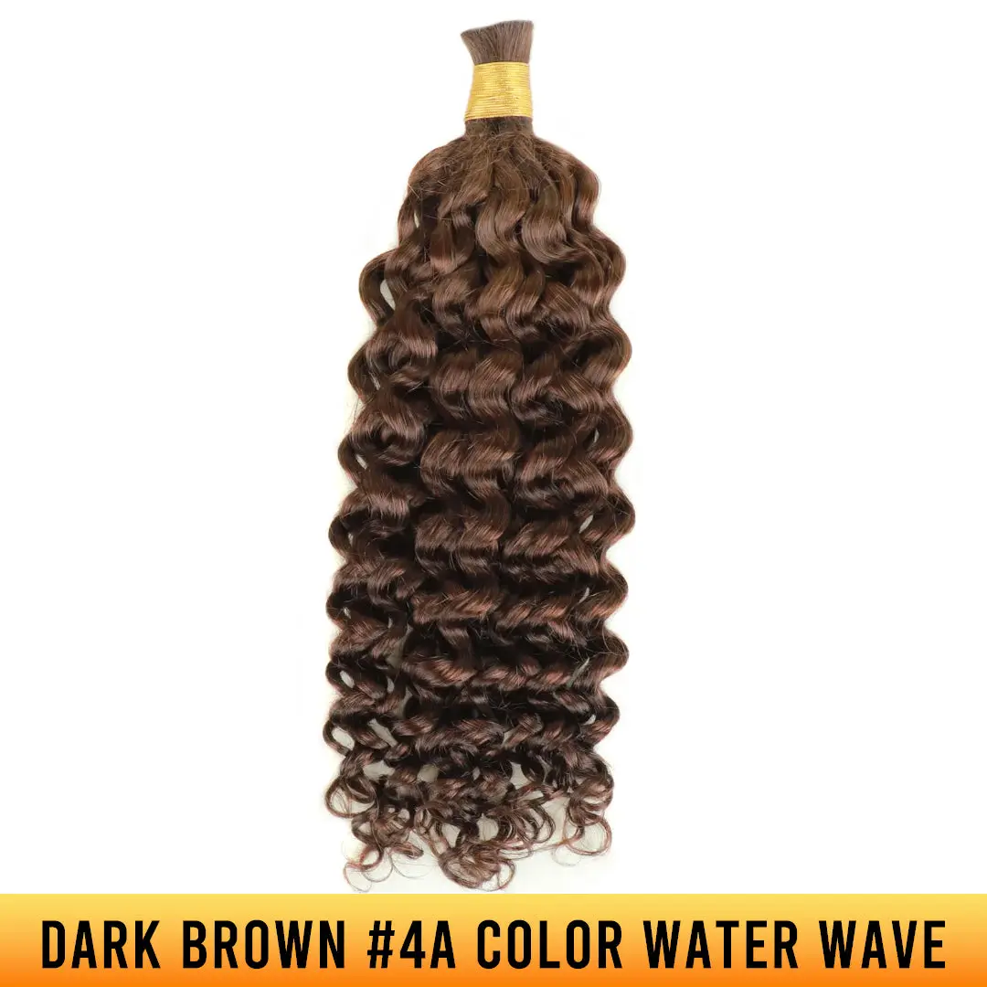 Dark Brown #4a Color Water Wave BU42