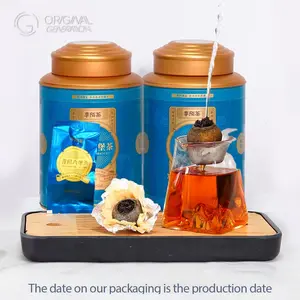 BOGO 2 Tins Tangerine Black Tea 250g/tin 15-20pcs With Glass Pitcher And Mini Tea Tray And Kettle