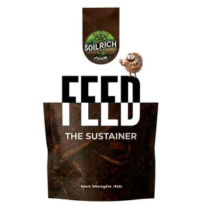 Soil Rich FEED - The Sustainer 4lb Slow-Release Soil Amendment with Composted Cow Manure & Alfalfa for Fruiting & Flowering