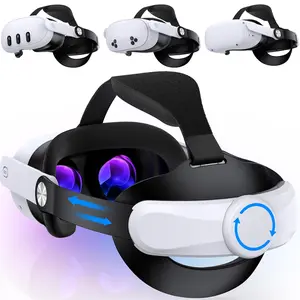 For Meta Quest 3S/Quest 3/Quest 2 Head Strap, Adjustable Comfort Head Strap for Elite Strap,Lightweight VR Headset Strap Enhanced Support&Comfort&Reduce Pressure for PlayStation Vita Game