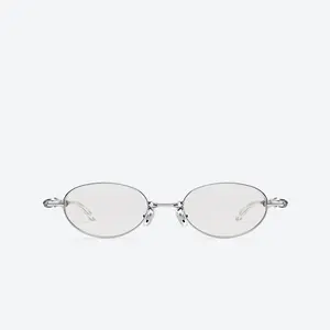GENTLE MONSTER Pico 02(SM) Silver Frame Silver Lenses Oval Shape