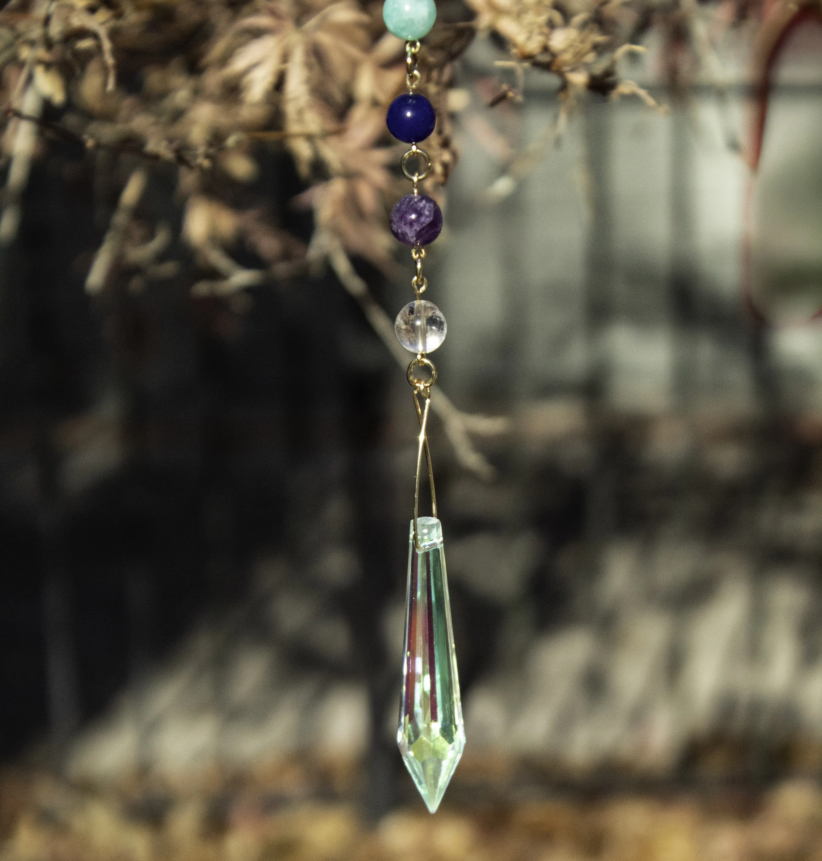 Chakra Aurora Borealis Prism Sun Catcher