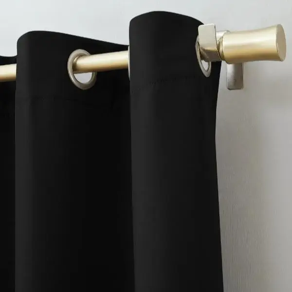Grommet Blackout Single Curtain Panel - Gray - 40"W x 84"L