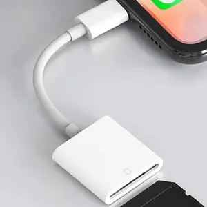 Mobile SD Card Reader Adapter for iPhone iPad, Plug & Play Camera Viewer, Essential for Photography Enthusiasts, Supports SD Cards USB Adapter