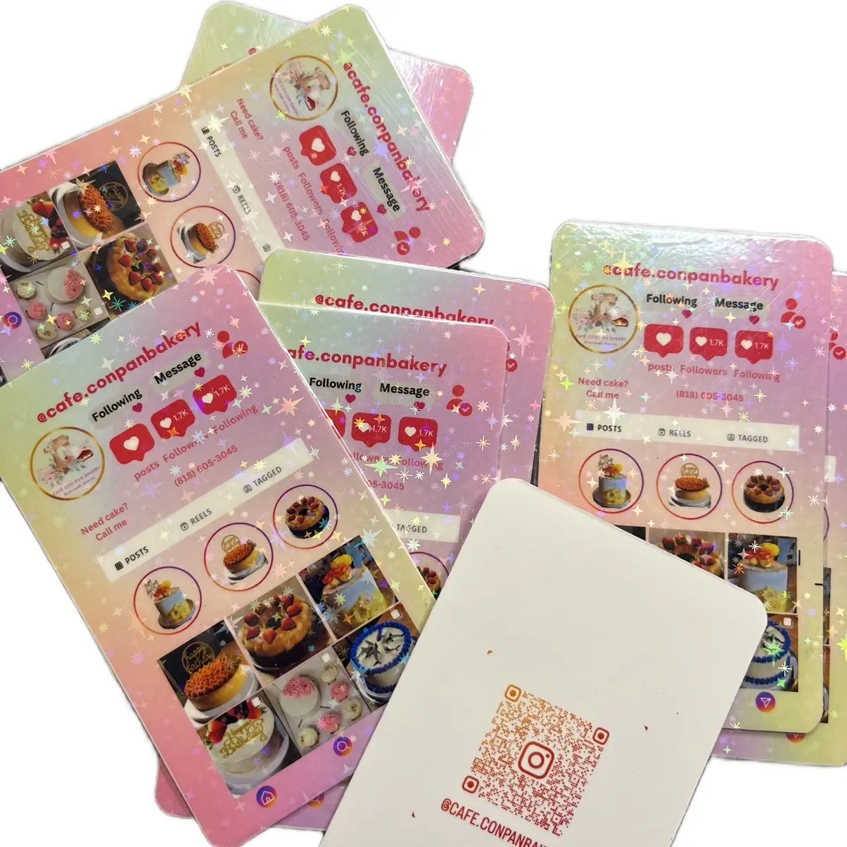 Glam Business cards, personalized business cards 250 cards