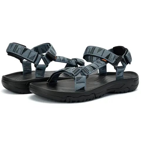 Lamincoa Men's Athleisure Adjustable Sandals - Synthetic, Adjustable Strap, EVA Foam Midsole, Arch Support, Cushioned, Lightweight, Breathable, Quick-Dry Hiking Slides, Multi-Size, Size 10, for Beach Walking, All Seasons