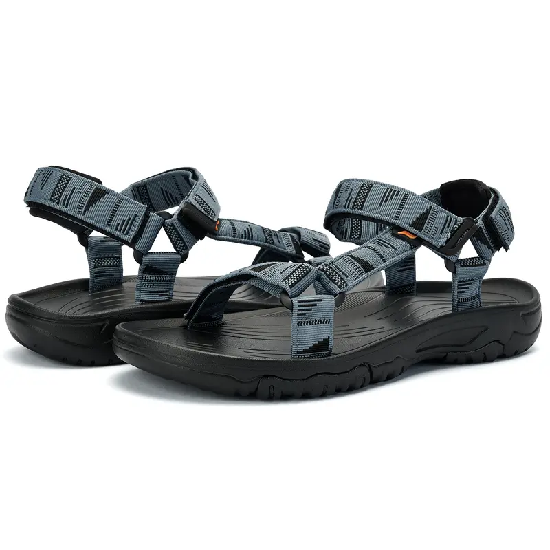 Lamincoa Men's Athleisure Adjustable Sandals - Synthetic, Adjustable Strap, EVA Foam Midsole, Arch Support, Cushioned, Lightweight, Breathable, Quick-Dry Hiking Slides, Multi-Size, Size 10, for Beach Walking, All Seasons