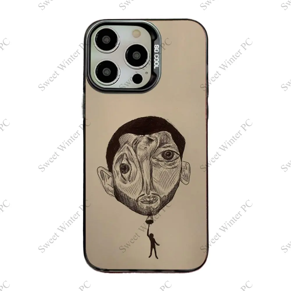 Rapper Mac Miller Painting Phone Cases For iPhone 17 Promax Pro Air 16 Plus  15 14 13 12 11 Drop Matte Shockproof Soft Protective Cover Protection Gift  For Fans - TikTok Shop