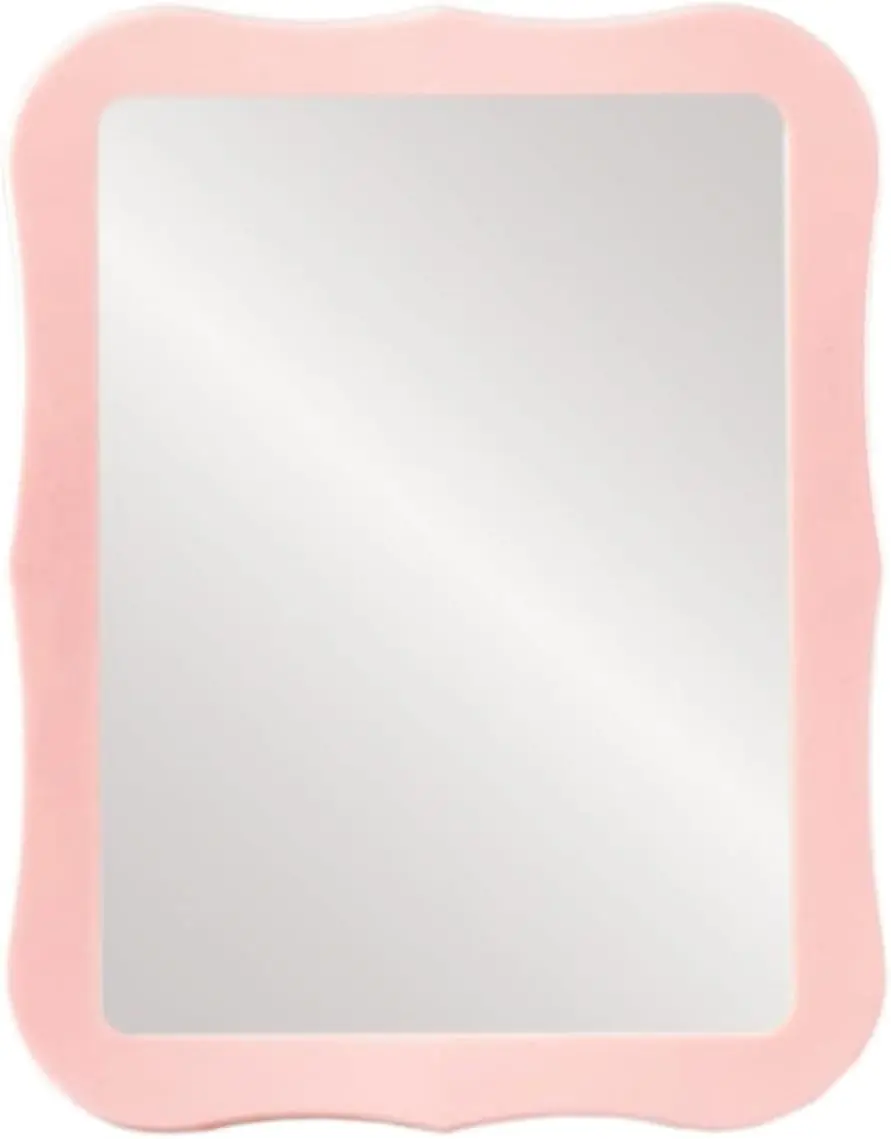 Gifts for Back to School Season,Pink Magnetic Locker Mirror - 5" X 7" Magnet Mirror for School, Bathroom, Workshop, Office,Small Mirrors for School Locker mpowtech