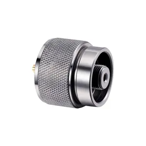 Camping Is Easy® Camping Stove Adapter - 1 Lb Propane Small Tank Input EN417 Lindal Valve Output Outdoor Cylinder LPG Canister Adapter