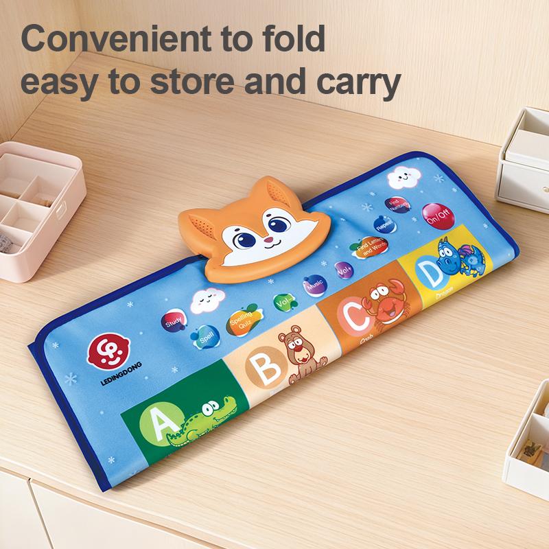 Dual-Sided Talking Alphabet Poster | Touch & Read Interactive Sound Chart with 36 Velcro Cards