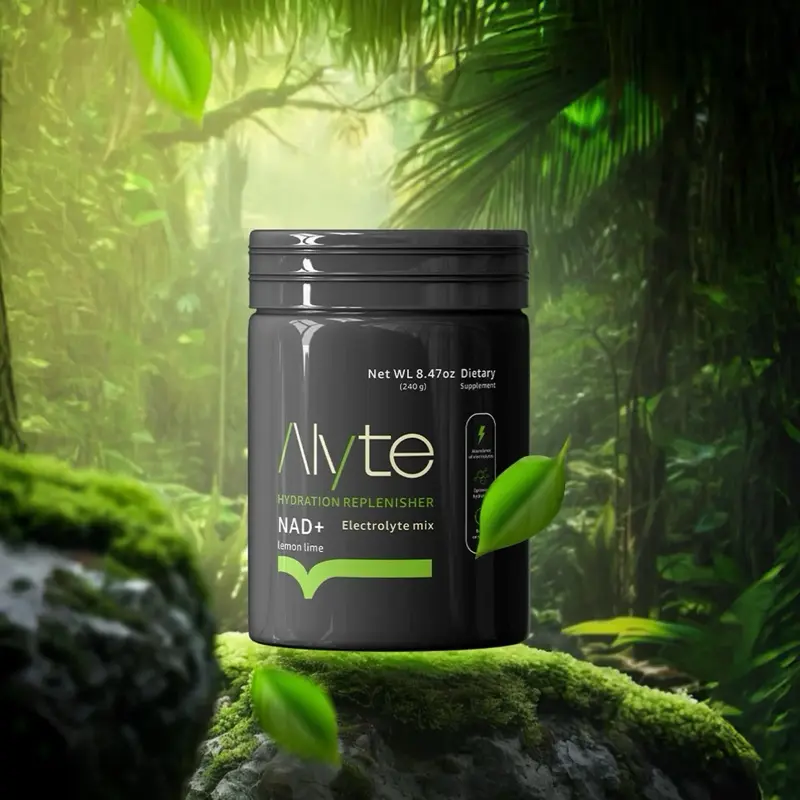 Alyte Electrolyte Powder with NAD+ - Hydration & Energy Boost, Low-Sugar Lemon Lime Drink for Muscle Recovery & Collagen Support Healthcare Natural