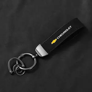 1pc Suede Car Key Keychain Chain Ring Keyring Holder Men Women Gifts Pendant Decoration For Chevrolet Captiva Cruze Tracker Epica Malibu Kalos Nubira Matiz Camaro Onix Volt Accessories