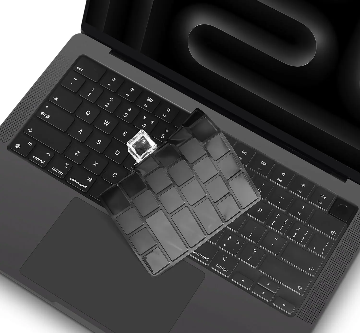 Keyboard Cover for 2025-2023 MacBook Pro 14 16 inch M4 M3 Pro/Max Chip Liquid Retina Display & Touch ID Keyboard Protector Accessories -Space Black