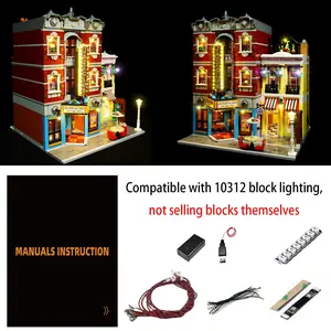 LED Lighting Kit Compatible with Lego 10312 Jazz Club Building Blocks Decorative Lighting (NOT Include The Model Bricks)