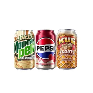 Creamy Soda 3-Pack Bundle - Mountain Dew Dirty Soda, Pepsi Wild Cherry & Cream, Mug Float Vanilla Howler
