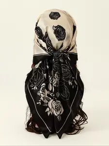 Elegant Gradient Marble Print Watercolor Scarf for Women, Soft Multi-Functional Sun and Wind Protection Shawl, Perfect for Daily Life and Events