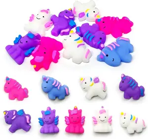 Unicorn Mochi Squishy Toys 9 Pack – Kawaii Unicorn Mochi Squishies, Mini Sensory Fidget Toys for Kids, Stress Relief Squeeze Toys, Party Favors, Classroom Prizes, Easter Basket Stuffers, Goodie Bag Fillers