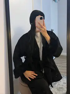 élégance belted fur coat