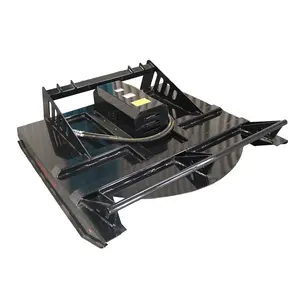 Landy Attachments 65" Skid Steer Hydraulic Heavy Duty Brush Cutter,Brush Hog Attachments, Fits Universal Skid Steer Quick Attach