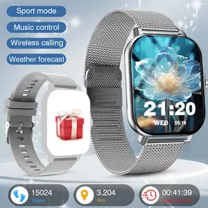 Outdoor Smartwatch - Call Function & Message Alert, Step Count & Calorie Tracker, Multiple Sports Modes, Weather Update, Wireless Connection, Unisex, Perfect for Adventure & Travel